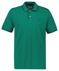 Gant Contrast Tipping Short Sleeve Piqué Polo Diep Groen
