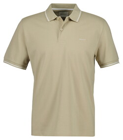 Gant Contrast Tipping Short Sleeve Piqué Polo Oat Beige