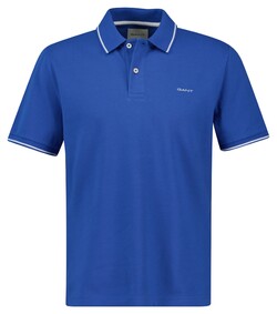 Gant Contrast Tipping Short Sleeve Piqué Polo Rich Blue