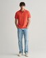 Gant Contrast Tipping Short Sleeve Piqué Poloshirt Burnt Orange