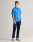 Gant Contrast Tipping Short Sleeve Piqué Poloshirt Day Blue