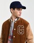 Gant Cord Varsity Jacket G Terry Badge Cacao