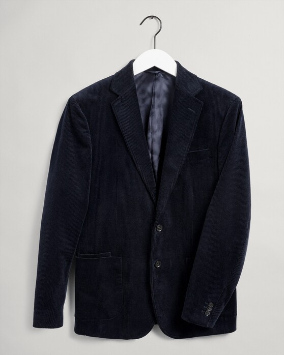 Gant Corduroy Blazer Jacket Evening Blue