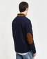 Gant Corduroy Collar Heavy Rugger Pullover Evening Blue