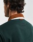 Gant Corduroy Collar Heavy Rugger Pullover Tartan Green