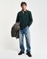 Gant Corduroy Collar Heavy Rugger Pullover Tartan Green