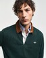 Gant Corduroy Collar Heavy Rugger Pullover Tartan Green