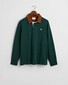 Gant Corduroy Collar Heavy Rugger Trui Tartan Green