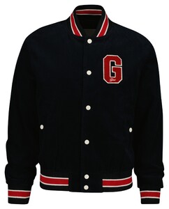 Gant Corduroy Varsity Jacket Black