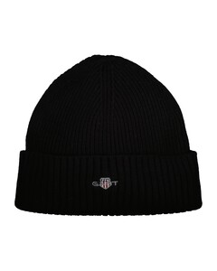 Gant Cotton Blend Logo Beanie Cap / Beanie Black