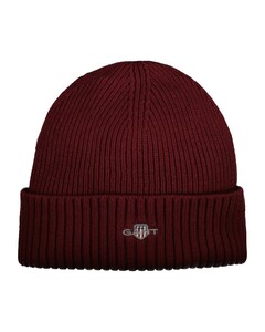 Gant Cotton Blend Logo Beanie Cap / Beanie Plumped Red