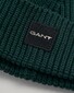 Gant Cotton Blend Rib Knit Beanie Cap / Beanie Green
