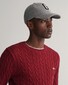 Gant Cotton Cable Crew Neck Pullover Plumped Red