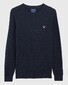Gant Cotton Cable Crew Pullover Evening Blue