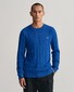 Gant Cotton Cable Crew Pullover Lake Blue