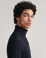 Gant Cotton Cable Rollneck Pullover Evening Blue