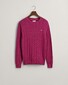 Gant Cotton Cable Ronde Hals Trui Beautyberry Purple