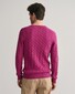 Gant Cotton Cable Ronde Hals Trui Beautyberry Purple