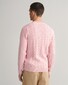 Gant Cotton Cable Ronde Hals Trui Blushing Pink