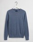 Gant Cotton Cashmere C-Neck Pullover Denim Blue