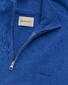 Gant Cotton Flamme Slub Textured Effect Half Zip Pullover Rich Blue