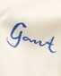 Gant Cotton Front And Back Graphic Crew Neck T-Shirt Cream