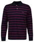 Gant Cotton Jersey Striped Long Sleeve Polo Avond Blauw