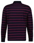 Gant Cotton Jersey Striped Long Sleeve Polo Avond Blauw