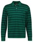 Gant Cotton Jersey Striped Long Sleeve Poloshirt Deep Forest Green