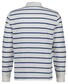 Gant Cotton Jersey Striped Long Sleeve Poloshirt Eggshell