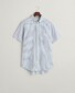 Gant Cotton Linen Allover Yarn Dyed Stripes Shirt Rich Blue