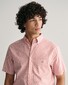 Gant Cotton Linen Allover Yarn Dyed Stripes Shirt Sunset Pink