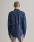 Gant Cotton Linen Check Button Down Shirt Persian Blue