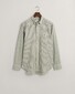 Gant Cotton Linen Multi Stripe Button Down Shirt Pine Green