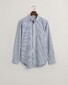 Gant Cotton Linen Multi Stripe Button Down Shirt Rich Blue
