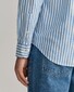 Gant Cotton Linen Stripe Button Down Shirt Day Blue