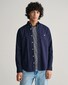 Gant Cotton Linen Uni Button Down Shirt Evening Blue