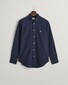 Gant Cotton Linen Uni Button Down Shirt Evening Blue