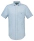 Gant Cotton Linnen Button-Down Overhemd Fresh Blue