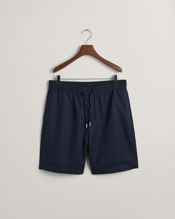 Gant Cotton Linnen Short Bermuda Avond Blauw