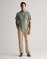 Gant Cotton Linnen Short Sleeve Button Down Overhemd Pine Green