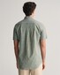 Gant Cotton Linnen Short Sleeve Button Down Overhemd Pine Green