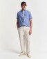 Gant Cotton Linnen Short Sleeve Button-Down Overhemd Rich Blue