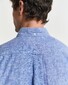 Gant Cotton Linnen Short Sleeve Button-Down Overhemd Rich Blue