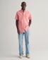 Gant Cotton Linnen Short Sleeve Button Down Overhemd Sunset Pink