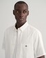 Gant Cotton Linnen Short Sleeve Button Down Overhemd Wit