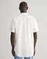 Gant Cotton Linnen Short Sleeve Button Down Overhemd Wit