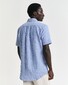 Gant Cotton Linnen Stripe Short Sleeve Overhemd Rich Blue
