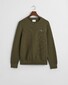 Gant Cotton Micro Textured Crew Neck Pullover Juniper Green