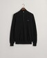 Gant Cotton Piqué Half-Zip Pullover Black